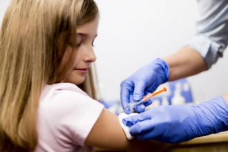 Girl Getting a Vaccination