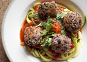 black bean meatballs and zucchini noodles(1)