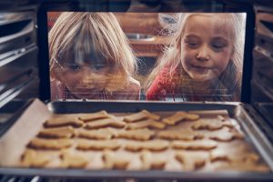 Little Girls Waiting for Cookies to Bake in the Oven, STEM Activity