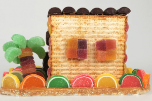 matzo cracker house easter passover craft