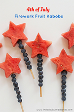 Patriotic Fruit Kabobs