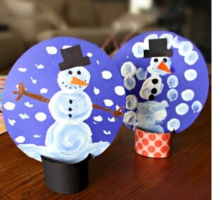 Pom Pom Snow Globes Family Winter Craft