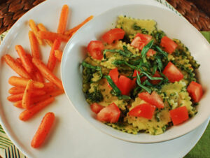 Ravioli with Parsley Pesto