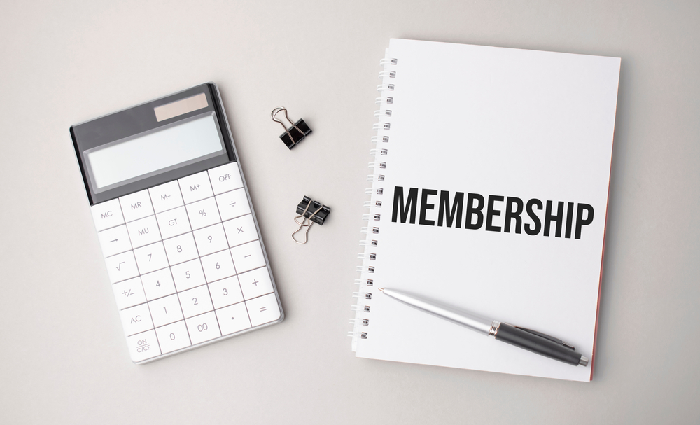 Membership notebook and calculator
